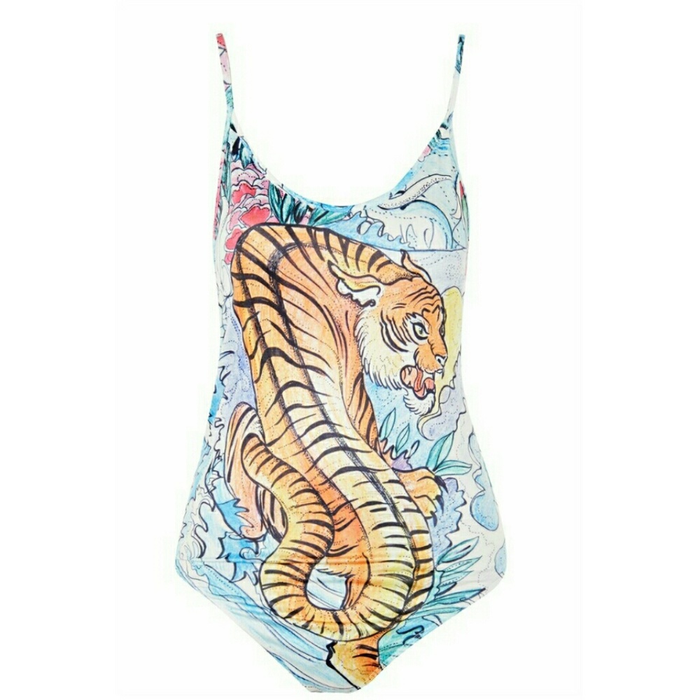 Topshop Tiger Bodysuit